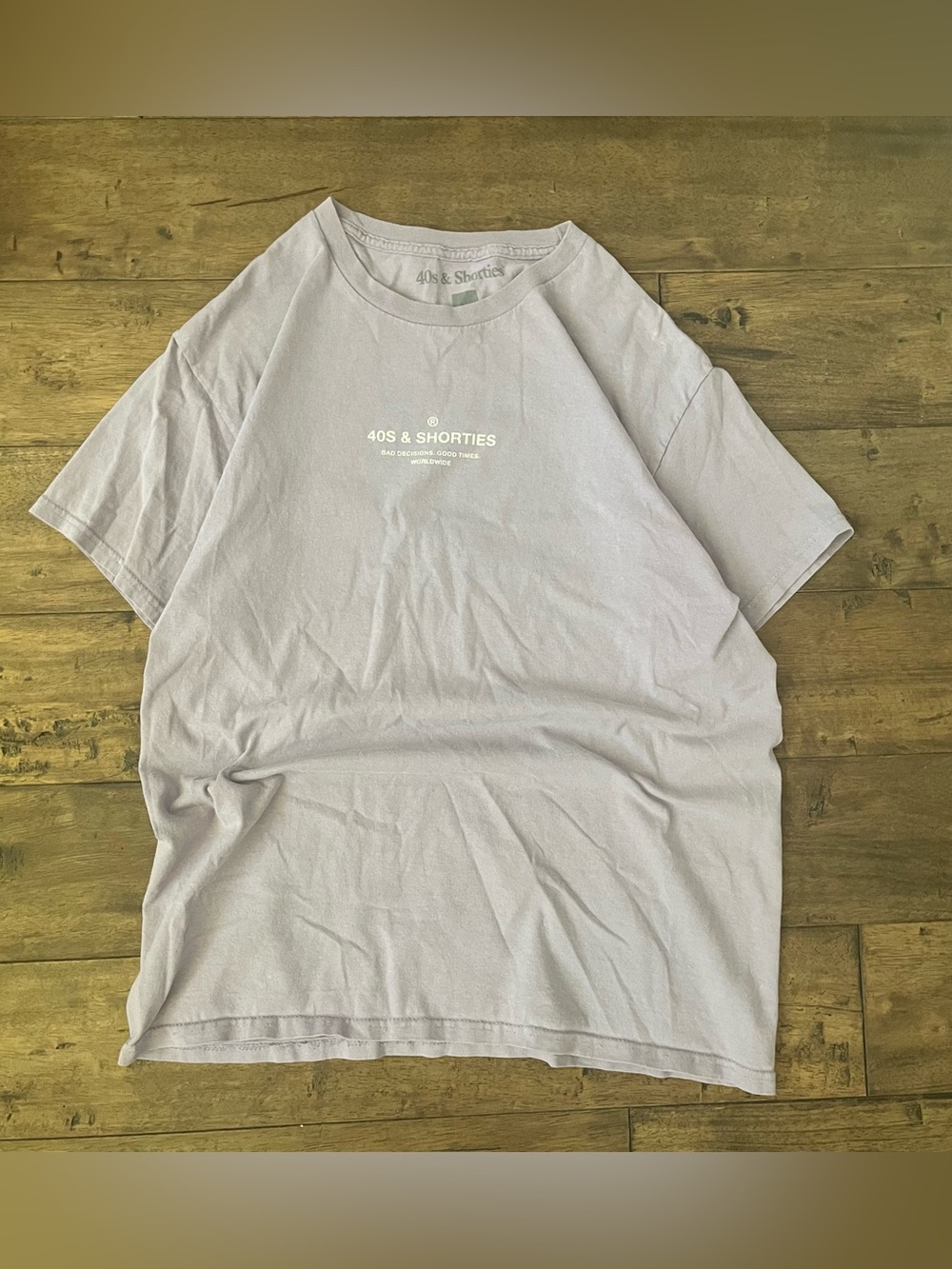 Y2K Men’s 40S & Shorties Purple Shirt